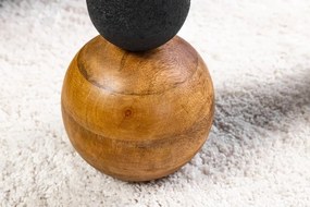 Masuta Laterala, Metal, Lemn, ABSTRACT 50cm