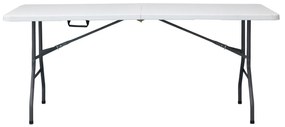 Autronic Masă de grădină, metal, plastic, alb, AZ-K 1002 WT