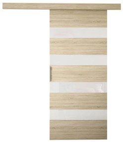 Uși glisant de interior Orenia V (alb + negru lacobel). 1059167