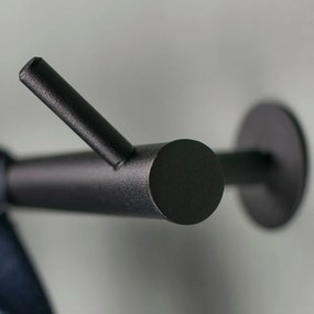Cuier de perete negru din metal 80 cm Odin – Spinder Design