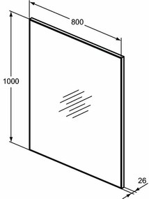 Oglinda Ideal Standard H 80x100 cm