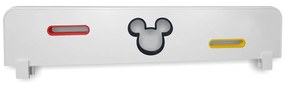 Paravan protectie pat copii Mickey Mouse cu decupaje si ornamente colorate - 70 x 18 cm