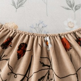 Cearsaf Cocolino microplus cu elastic HERBAR 200x200 cm bej