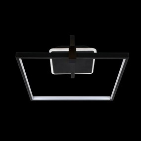Lustra LED Cu Telecomanda, 3 Tipuri De Lumina, 55W, Negru