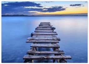 Tablou pe sticlă - Ponton, Zadar, Croația (70x50 cm)