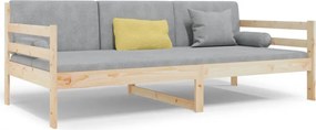 vidaXL Pat de zi fără saltea, 90x190 cm, lemn masiv de pin