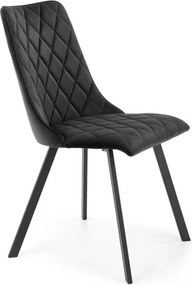 Scaun de dining RESTIVO, negru, 1 buc.