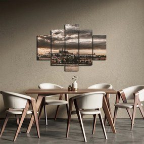 Tablou Castelului Praga în amurg (150x105 cm)
