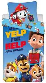Lenjerie de pat pentru copii din bumbac pentru pat de o persoană 140x200 cm Paw Patrol – Jerry Fabrics