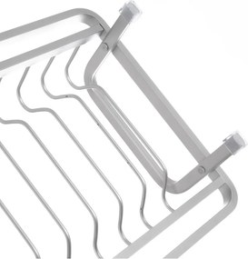 Scurgător de vase alb-negru din metal 41,5x17 cm Deluxe – Orion