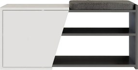 Dulap pentru pantofi Fiona White and Anthracite
