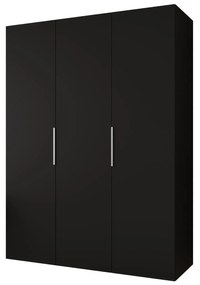 Dulap de haine 150 cm Mirabella 1 (Negru + Cașmir). 1126353