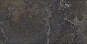 Mexen Blaze Nero gres rectificat glazurat G1, placă de podea și perete 120 x 60 cm, carving - TL420-120-060-01