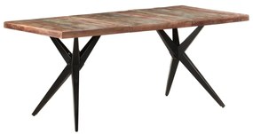 vidaXL Masă de bucătărie, 180x90x76 cm, lemn masiv reciclat