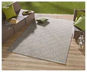 Covor de exterior NORTHRUGS Karo, 160 x 230 cm, gri