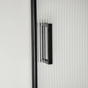 Soho Square Black 80 Carcasă de duș pătrată cu tavă de duș