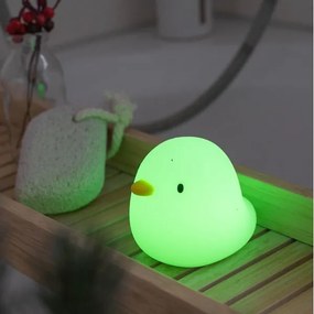 Lampă LED RGB tactilă reîncărcabilă de cadă pentru copii SWIMMY DUCK LED/5V