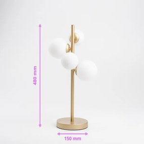 Lampă LED de masă Brilagi MILLA 4xG9/3W/230V auriu/alb