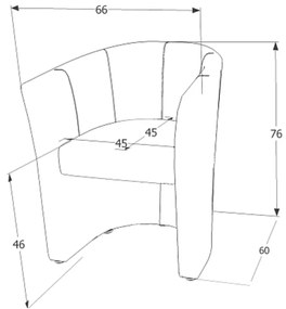 Fotoliu TM-1 piele ecologica rosu/wenge EK6