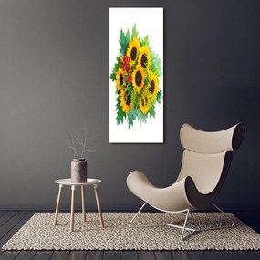 Tablou Printat Pe Sticlă Buchet de floarea-soarelui