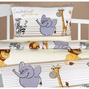 Bellatex Lenjerie de pat din bumbac Agata Safaribej, 90 x 135 cm, 45 x 60 cm