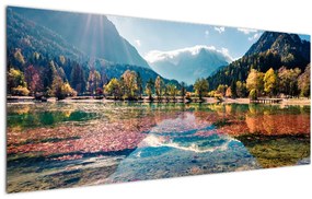 Tablou - Lacul Jasna, Gozd Martuljek, Alpii Iulieni, Slovenia (120x50 cm)