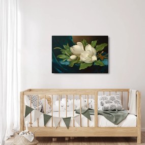 Tablou - Martin Johnson Heade, Giant Magnolias on a Blue Velvet Cloth, reproducere (90x60 cm)