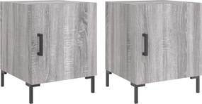 vidaXL Noptiere, 2 buc., gri sonoma, 40x40x50 cm, lemn compozit