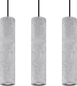 Lustră gri din beton Fadre – Sollux