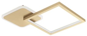 Plafoniera LED dimabila cu telecomanda design modern Gafares auriu 32,8x32,8cm