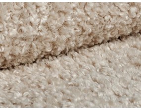 Taburet maro deschis cu tapițerie din țesătură bouclé Dia – Micadoni