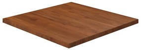 343044 vidaXL Blat de masă pătrat maro închis 60x60x2,5 cm lemn stejar tratat