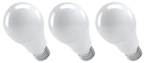 Set 3 becuri cu LED EMOS Classic A60 Warm White, 13,2W E27