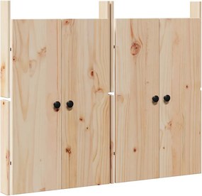 vidaXL Ușă de bucătărie 2 pcs Crem 50 x 9 x 82 cm Lemn masiv de pin