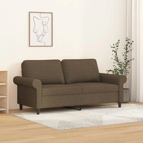 Canapea cu 2 locuri, maro, 140 cm, material textil Maro, 172 x 77 x 80 cm