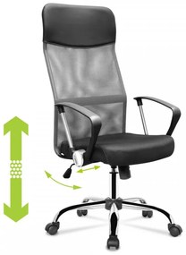 Scaun rotativ Lincoln negru-gri