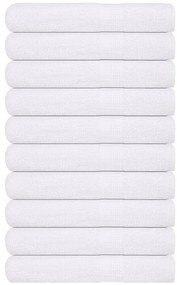 vidaXL Prosoape pentru saună 10 buc alb 80x200 cm 360 g/m² 100% bumbac