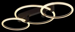 Globo 48050D2S - Plafonieră LED FLETCHER LED/40W/230V 3000K 76x38 cm negru