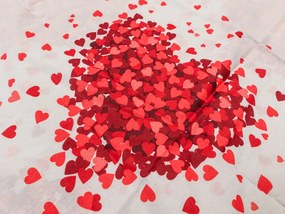 Lenjerie de pat din bumbac VALENTINE alb Dimensiune lenjerie de pat: 70 x 90 cm | 140 x 200 cm