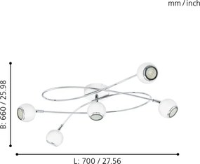 Eglo 94252 - LED Lampa spot LOCANDA 5xGU10-LED/3W/230V