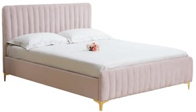 Pat, roz/gold crom auriu mat, 160x200, KAISA Pat, roz/gold crom auriu mat, 140x200, KAISA