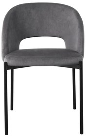 Scaun de bucaterie Rao, gri/negru