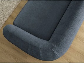 Canapea albastru-închis extensibilă cu tapițerie din chenille 228 cm Neyo – Bobochic Paris