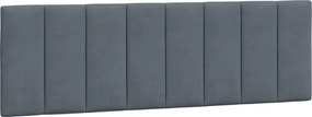 vidaXL Pernă tăblie de pat, Hanko, gri închis, 160 cm, catifea