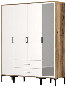 Dulap de haine Kiara STR (Nuc + Alb). 1088457