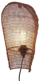 Lampă de perete orientală bronz 45 cm - Nidum
