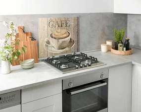 Protecție din sticlă pentru peretele de lângă aragaz Wenko Café, 60 x 50 cm