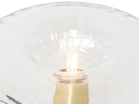 Lampă de masă Art Deco aurie cu sticlă - Ayesha