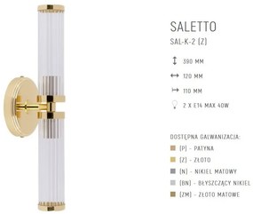 Aplica de perete deosebita design LUX realizat manual SALETTO