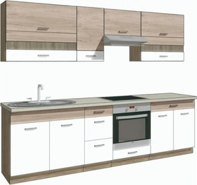 Set bucatarie ECONO A PLUS, carcasa stejar sonoma/fronturi stejar san